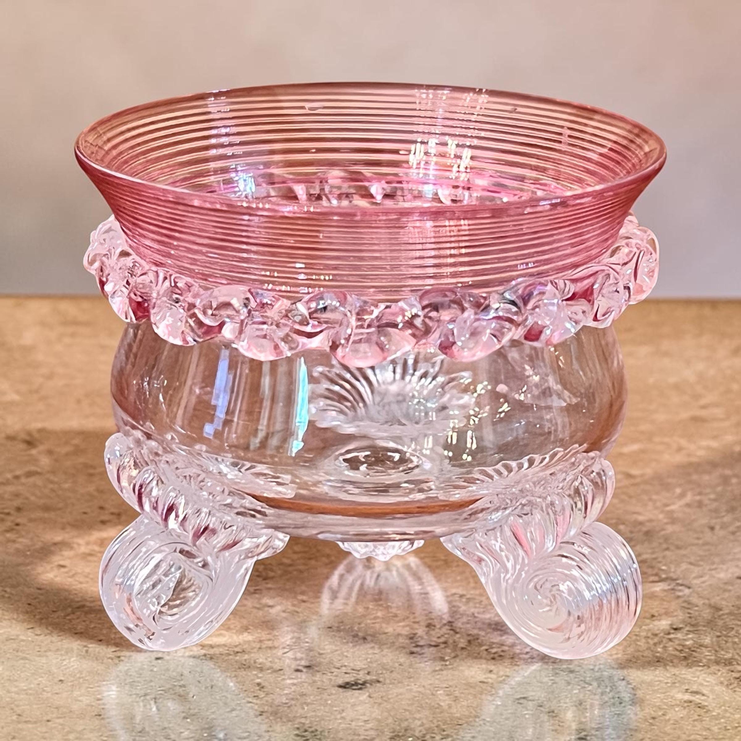 Stevens and Williams Pink Glass - Etsy