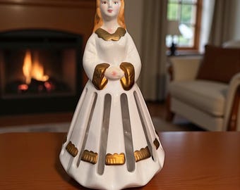 RARE Vintage Angel Lady Napkin Holder