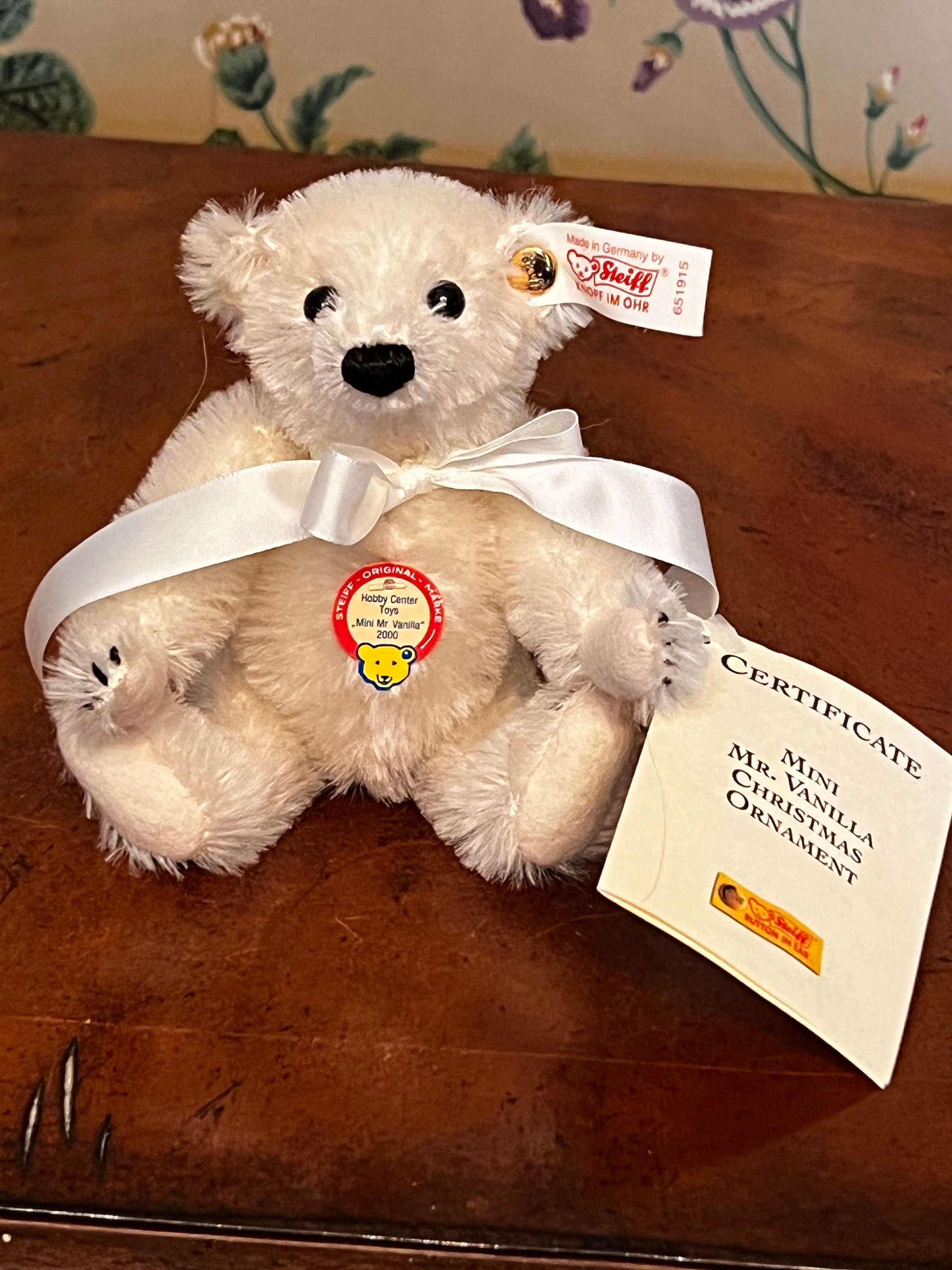 Vintage 2000 Steiff Hobby Center Toys Mini Mr. Vanilla Bear 651915