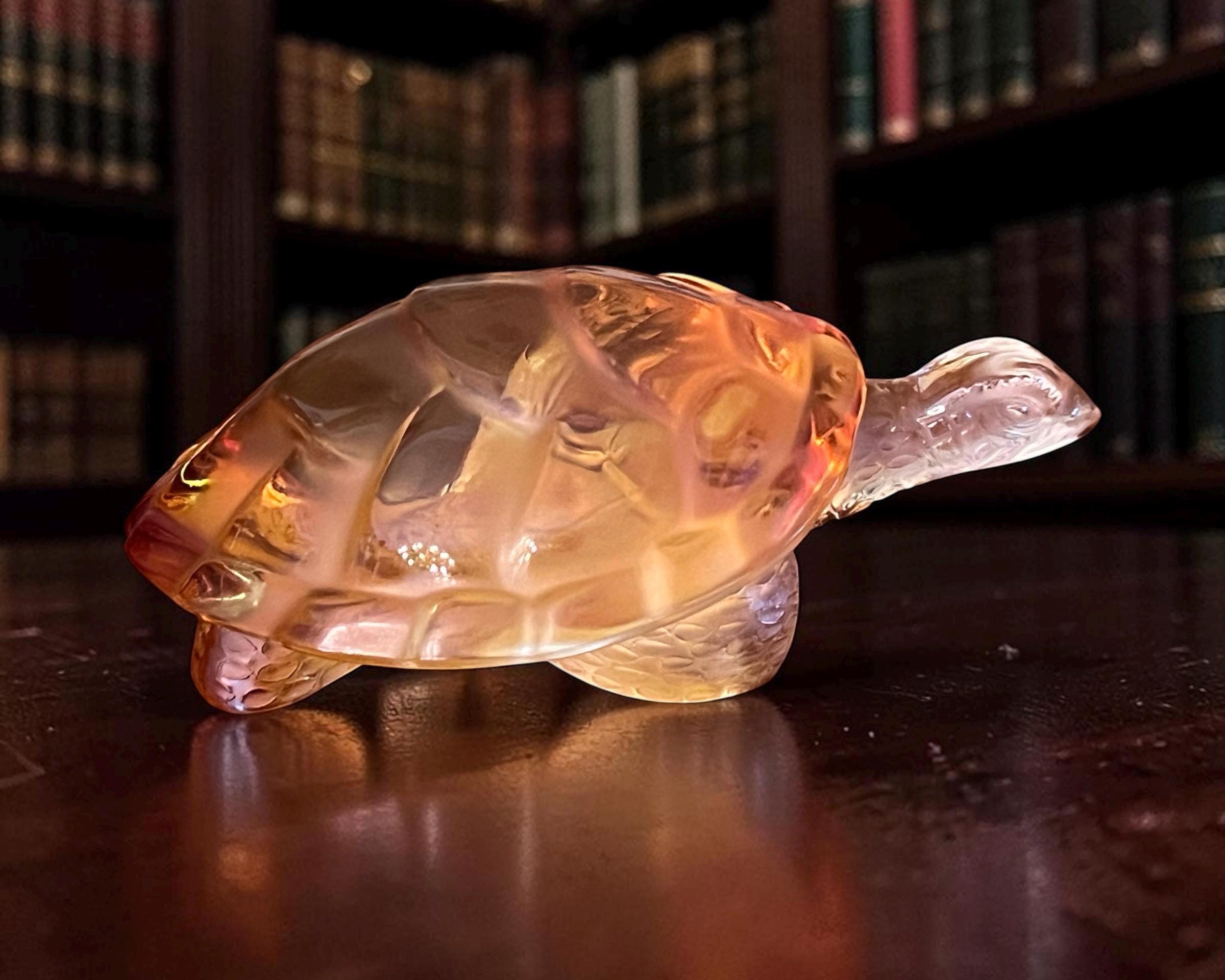 Vintage Glass Turtle - Etsy