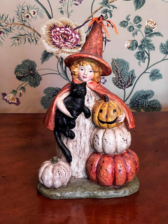 RARE Vintage Ragon House Bethany Lowe Halloween Witch With Black