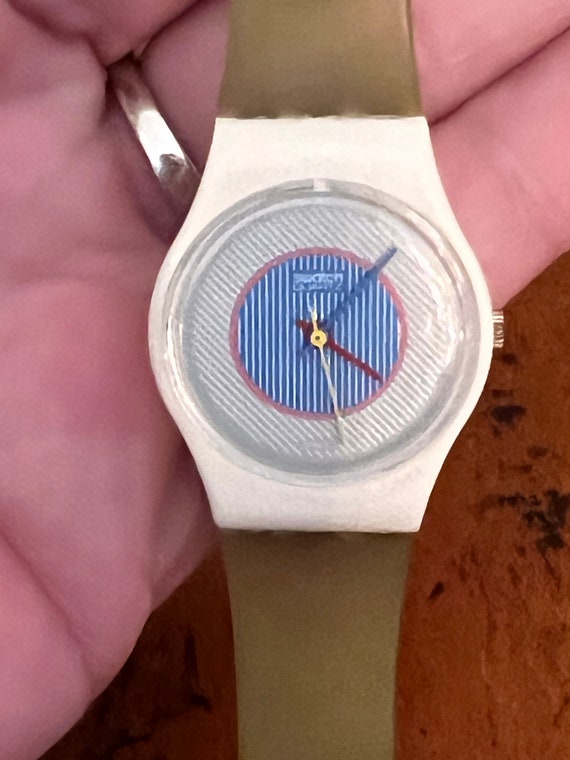 Vintage 1980's Swatch Scratch And Sniff Watch