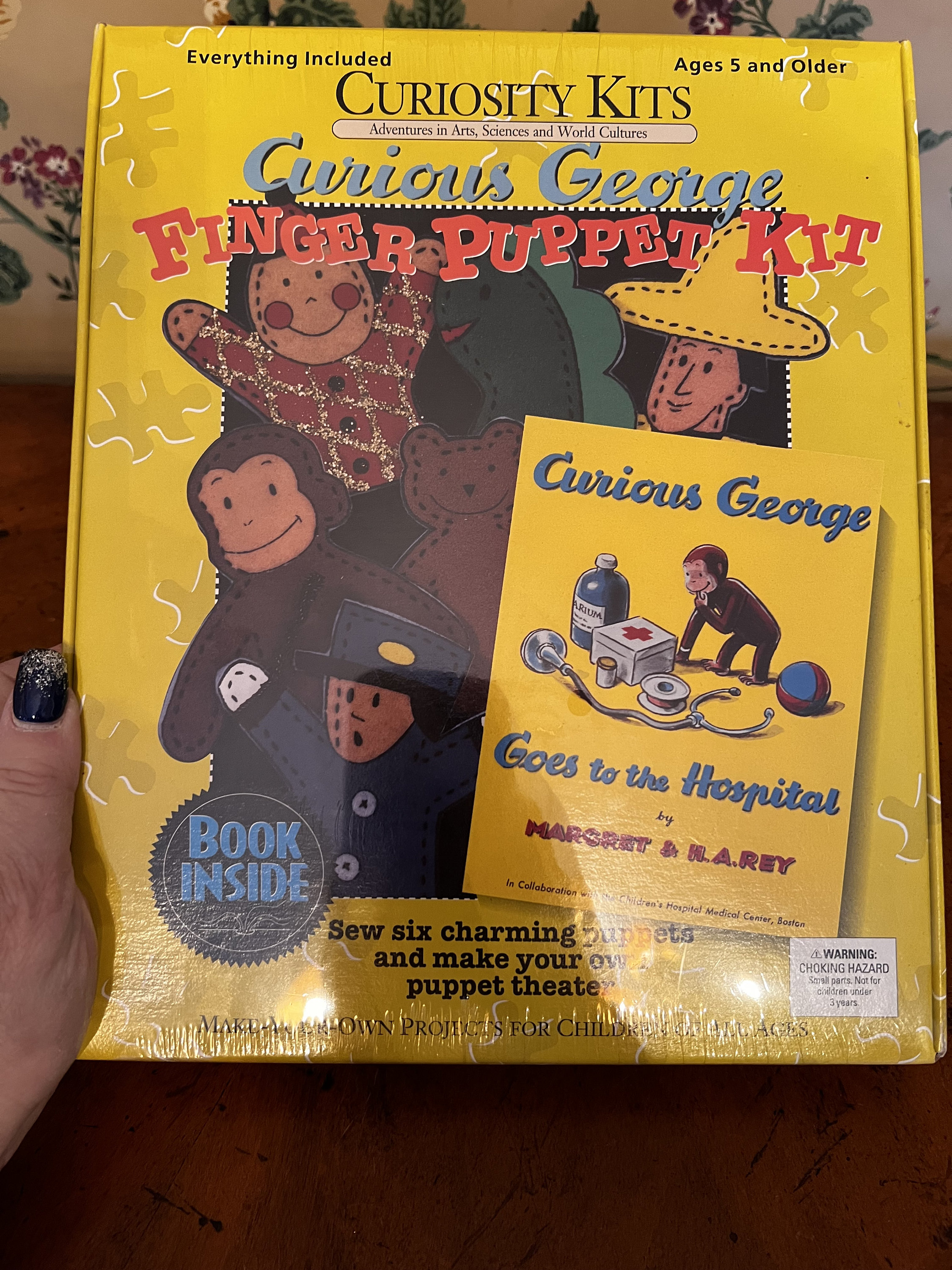 Vintage 1997 Curious George Finger Puppet Set New Factory Sealed - Etsy