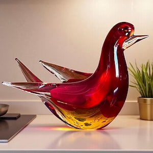 Seguso Glass Bird - Etsy