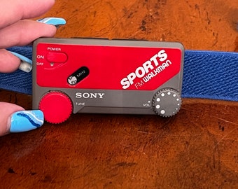 Vintage Sony SRF-4 Sports FM Walkman Portable Radio Tested and