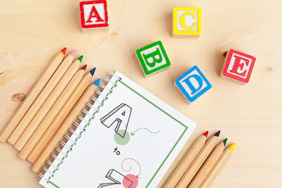 Printable Alphabet Worksheets Coloring Pages Homeschool - Etsy