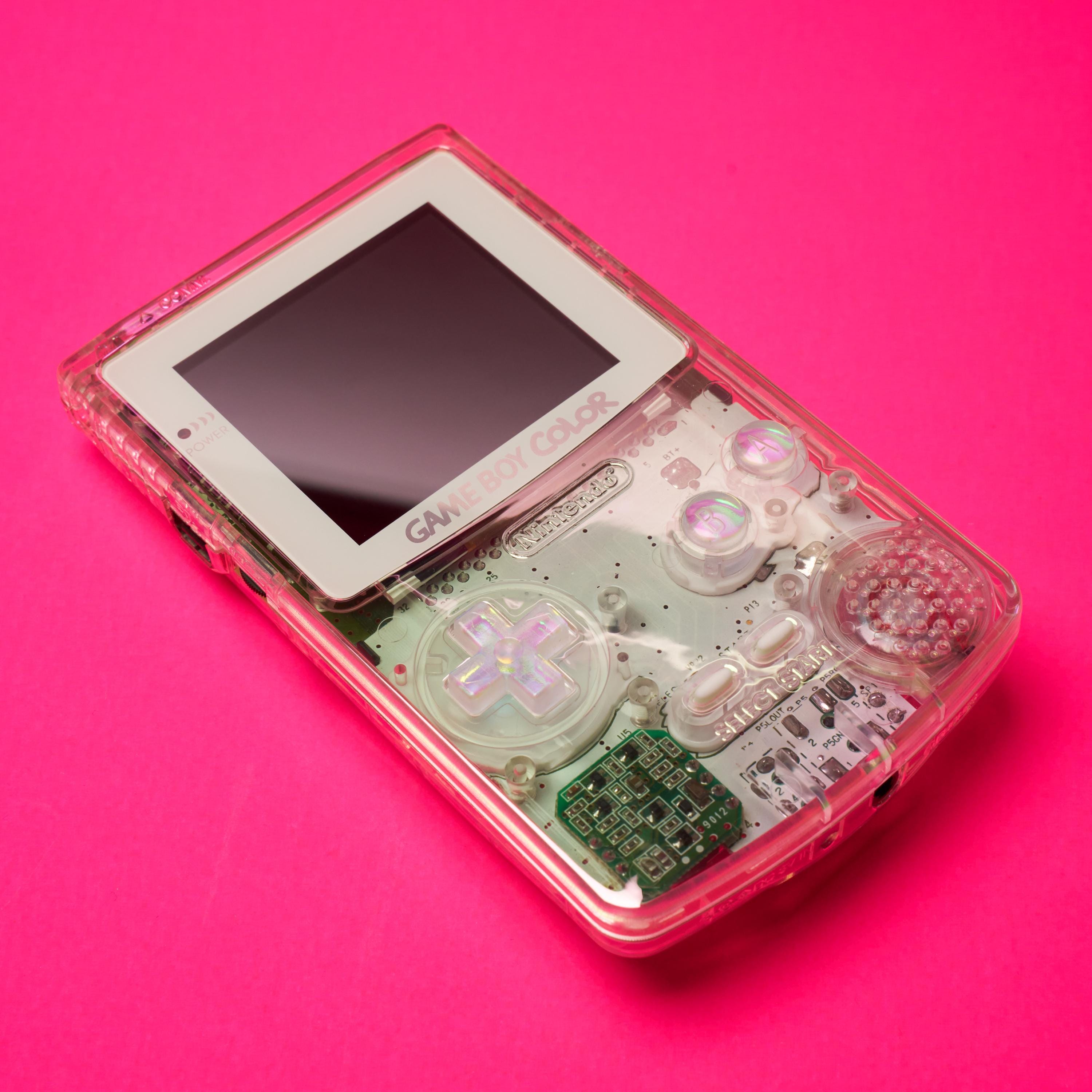 Aurora – 虹色に輝くカスタムゲームボーイカラー | IPS液晶 | 虹色