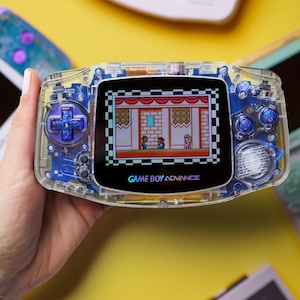 Ultimate Cosmic Blue Game Boy Advance – Custom Motherboard, Black IPS Display, USB-C Mod