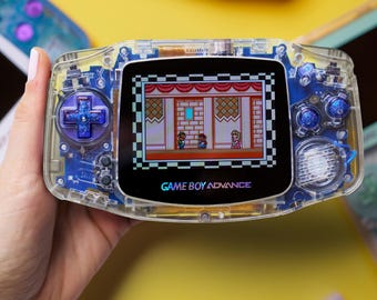 Ultimative Blaue Game Boy Blouse - Motherboard, schwarzes IPS-Display, USB-C Mod