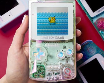 Aurora – iriserende aangepaste gameboy-kleur | IPS-lcd | Iriserende knoppen