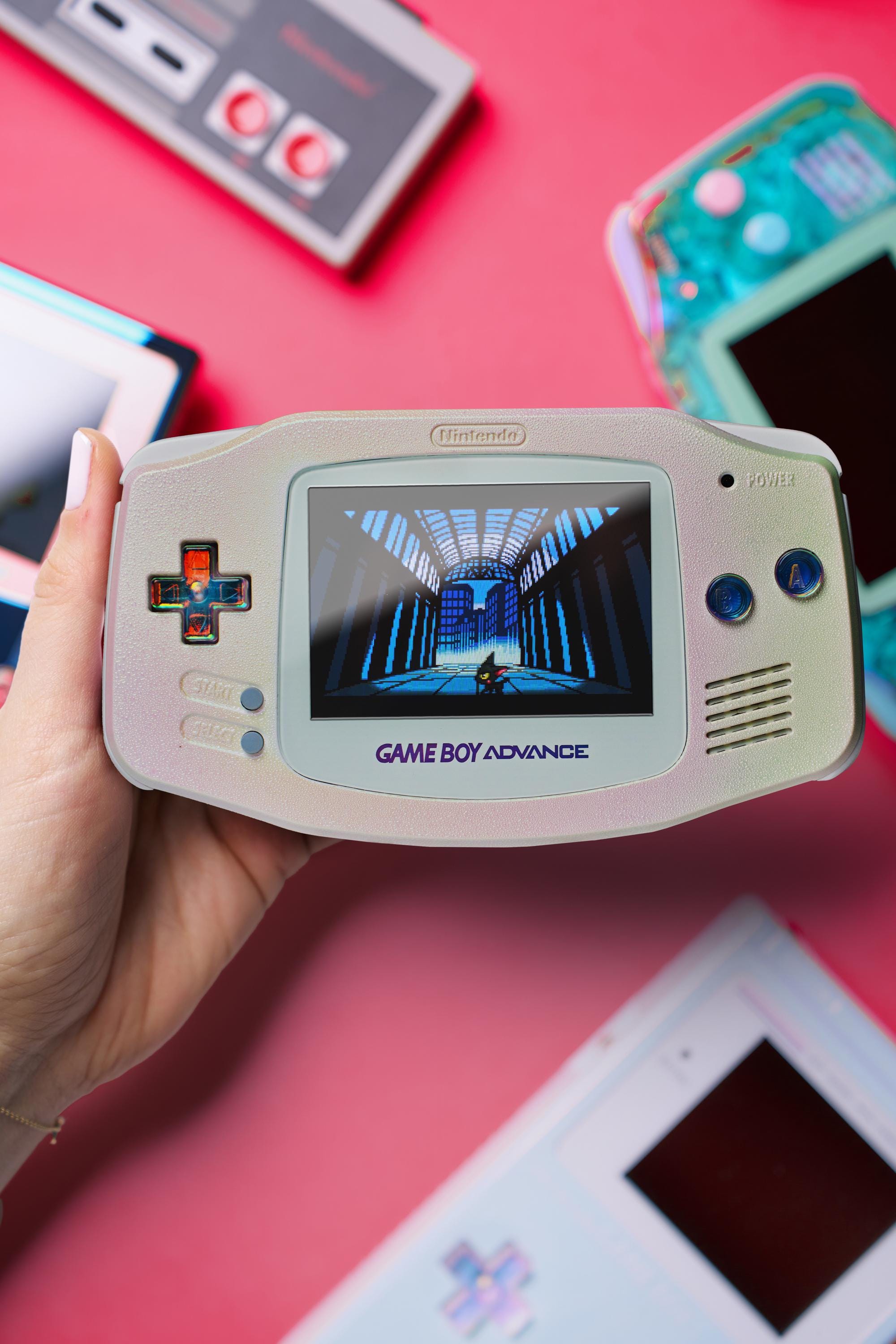 Pearlescent Shell Game Boy Advance | Sunset Opal Iridescent