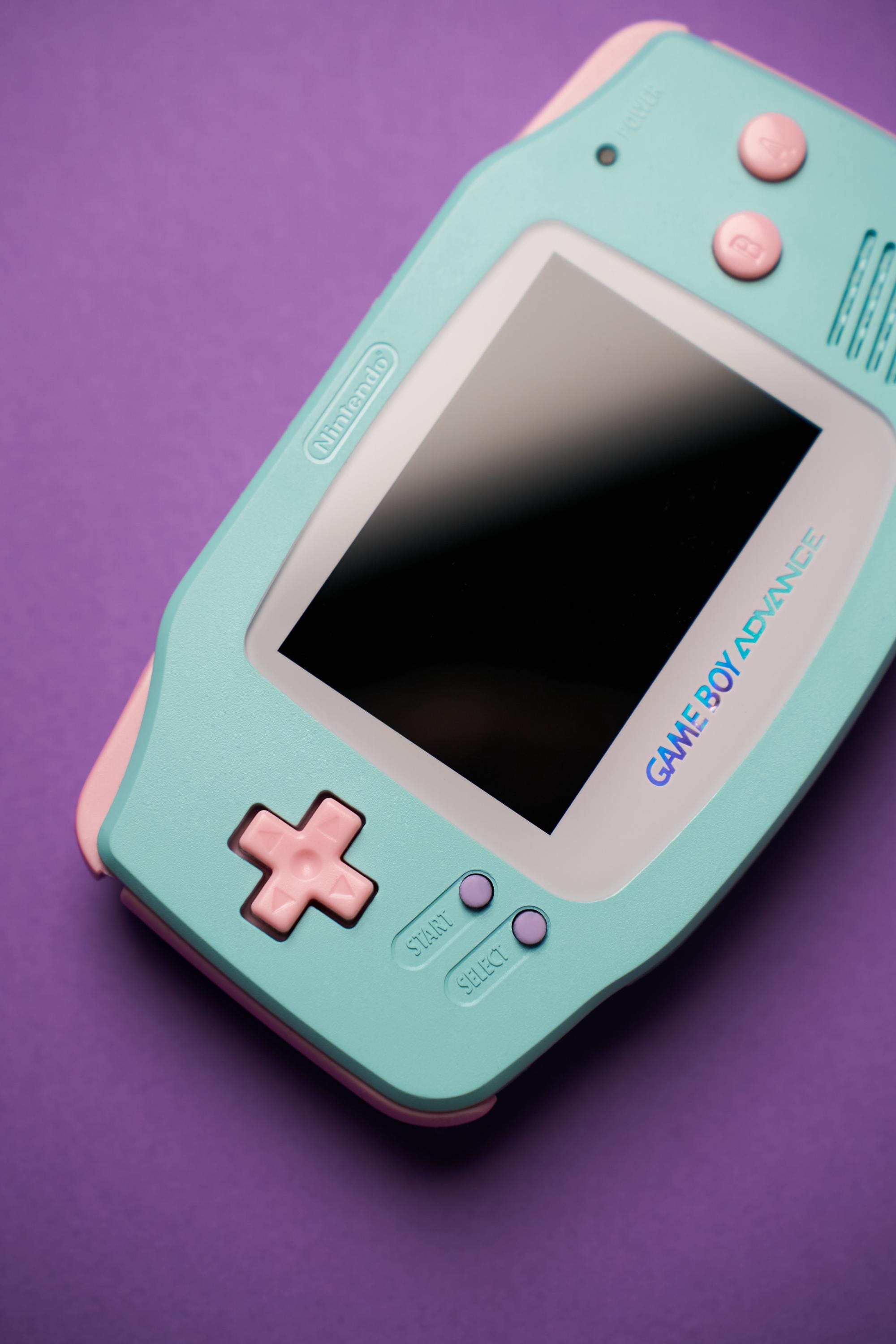 Custom Baby Blue Game Boy Advance: IPS Display, USB-C Rechargeable - Etsy