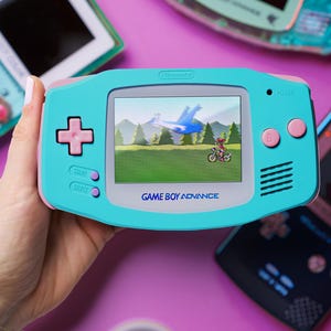 Custom Baby Blue Game Boy Advance | IPS Display | Rechargeable USB C Mod | Retro Vintage Console
