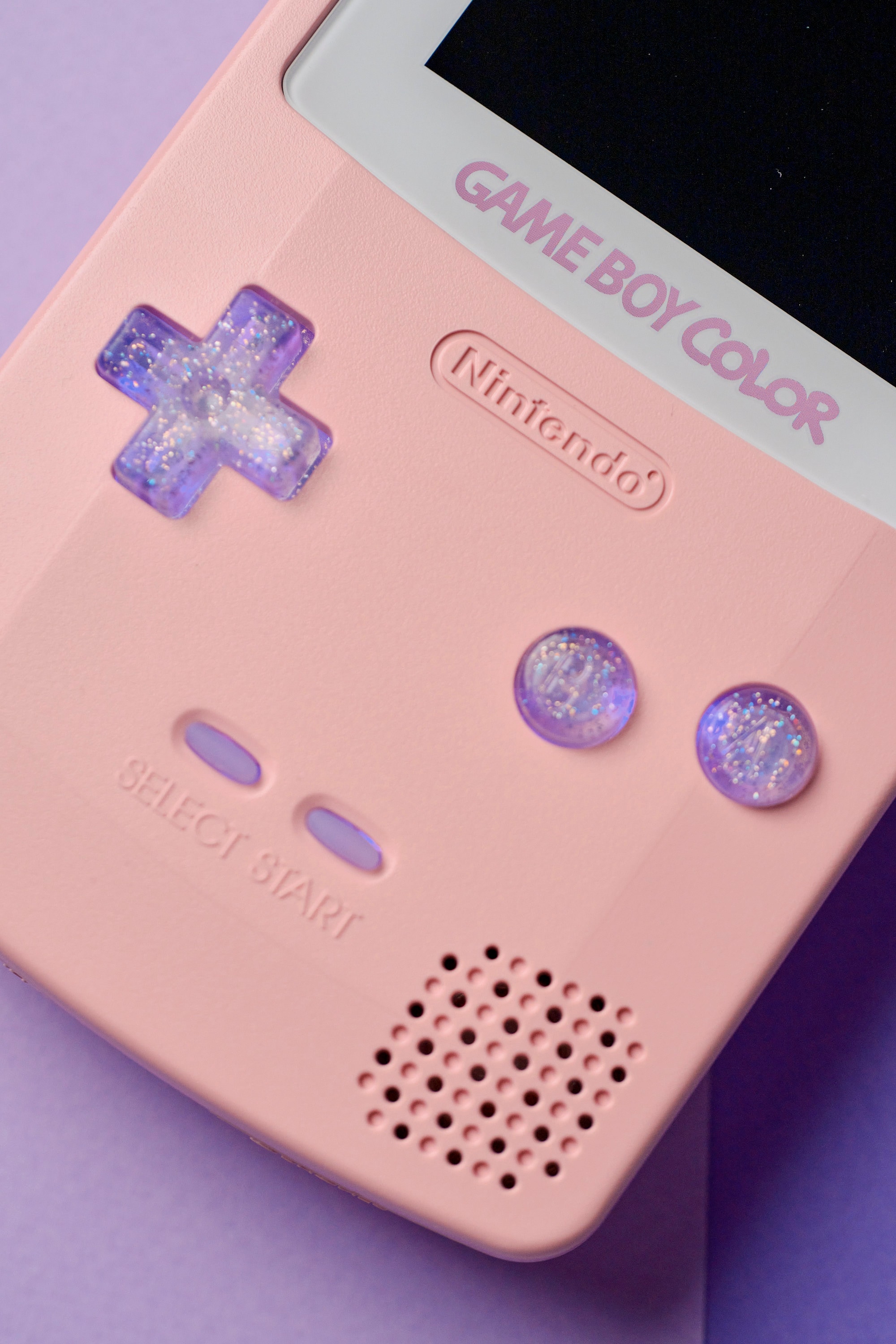 Custom Game Boy Color: Laminated IPS Backlit Screen, Dusty Pink Shell ...