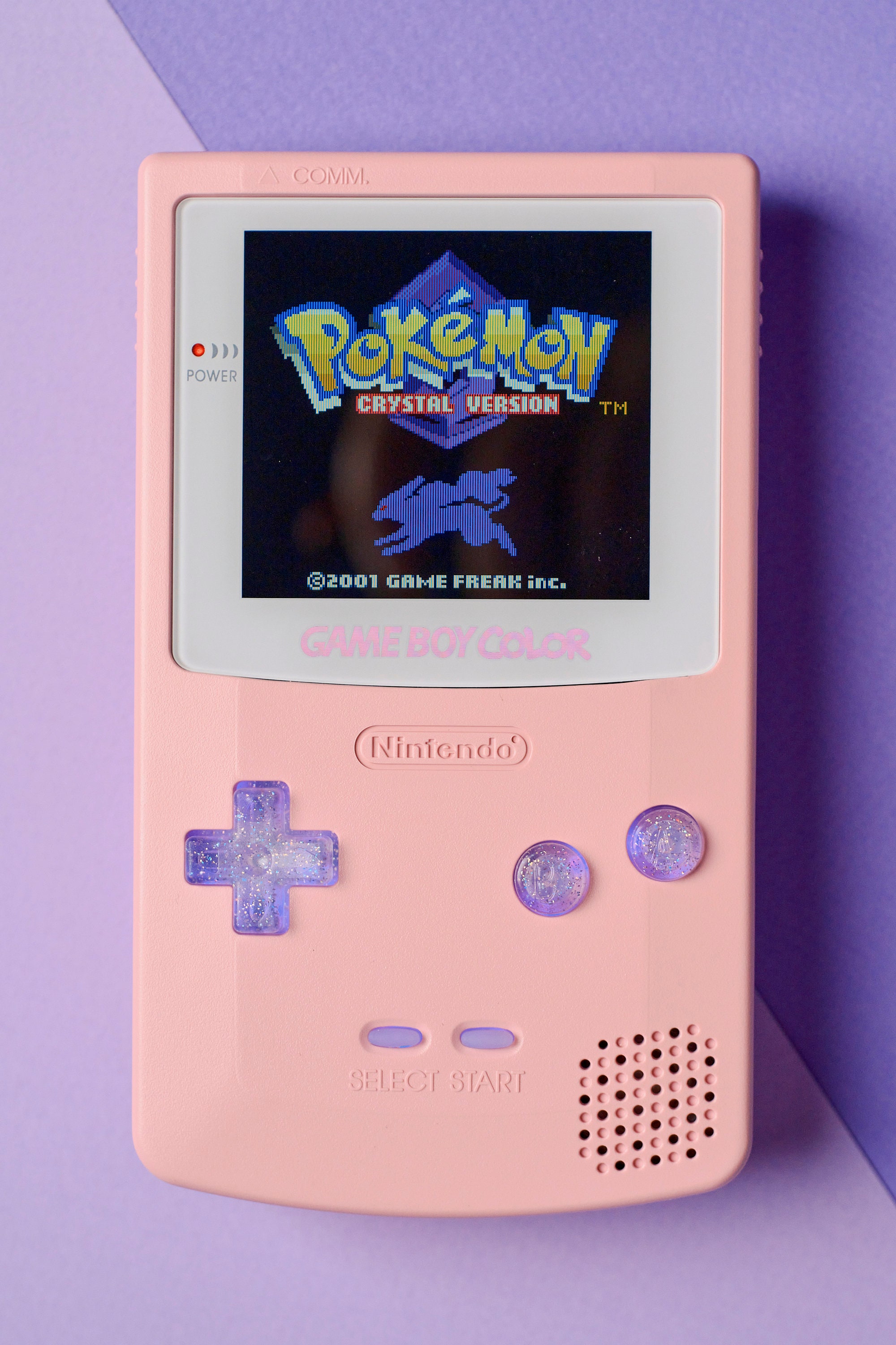Custom Game Boy Color: Laminated IPS Backlit Screen, Dusty Pink Shell ...