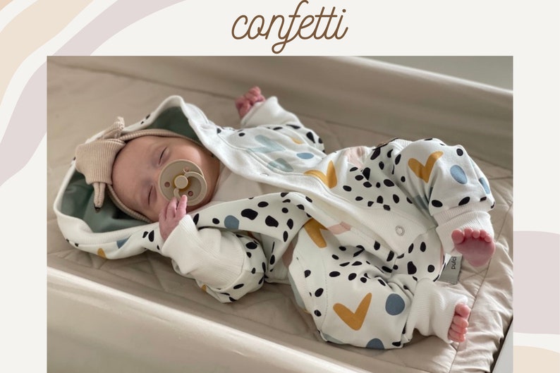 Barboteuse nouveau-né, vêtements prématurés, vêtements de poupée Reborn, tenue de retour à la maison, combinaison bébé, vêtements micro prématurés, cadeau de shower de bébé, tissu bébé image 5