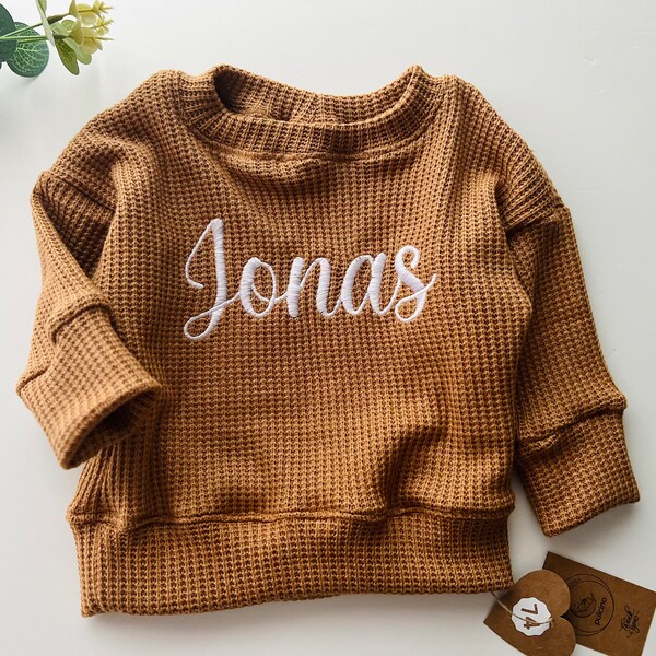 Embroidered Sweater Etsy