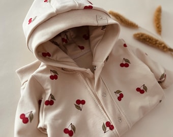 Newborn Romper with Beanie: Handmade Cotton Baby Outfit