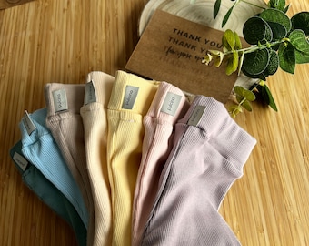 Leggings côtelés pour bébé, pantalon pour fille prématurée, vêtements pour bébé garçon, tenue de retour à la maison, pantalon pour enfant, cadeau prématuré, tenue assortie pour nouveau-né