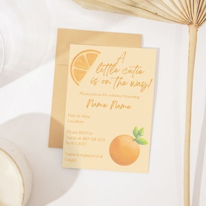 Little Cutie - baby shower invitation suite