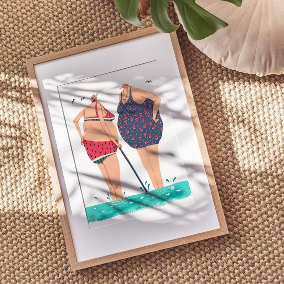 Summer Splash, Giclée Printing, Art Print, Museum Quality Matte Paper
