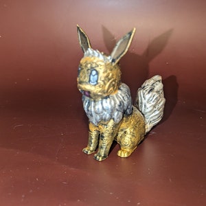 Dekoracyjna replika Eevee 3D z anime Fanart