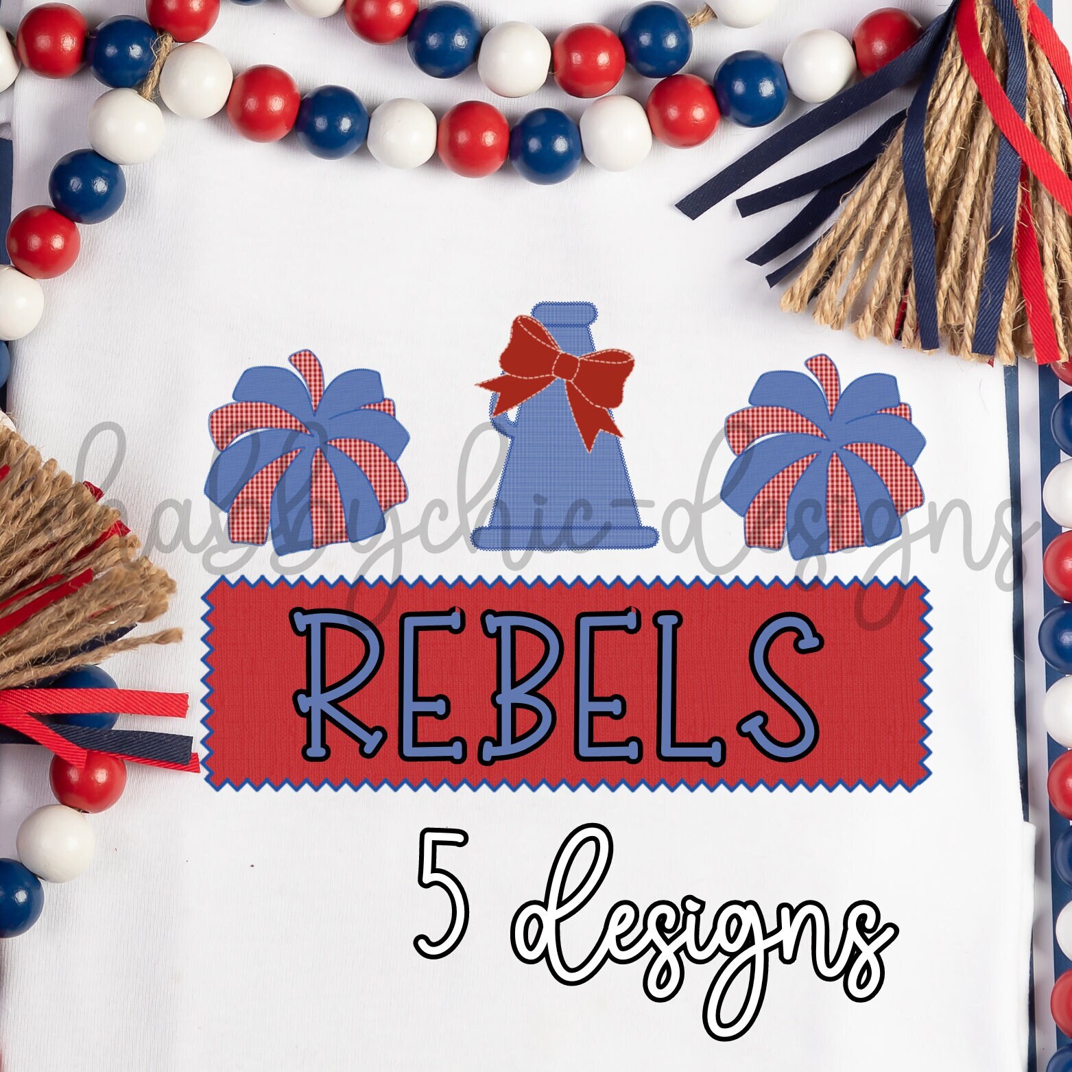 Cheerleader faux applique with name plates PNG designs 300DPI High resolution