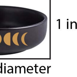 Moon Phase Trinket Bowl -Offering Bowl- Chime Candle dish- jewelry tray image 3