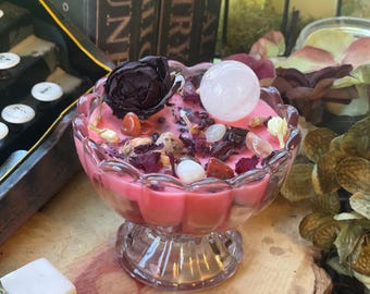 Self Love Intention Candle - goddess, Love, altar spell candle