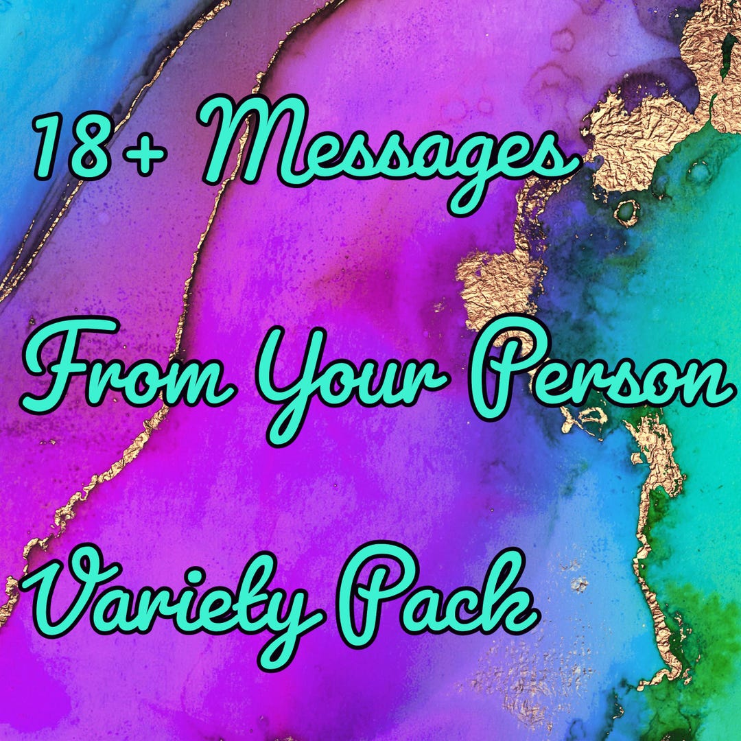Message Person 18 Messages From Your Person Bundle - Etsy