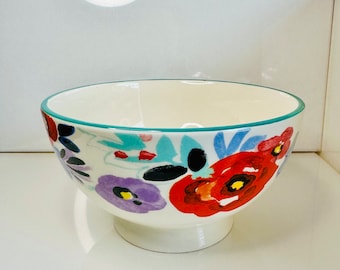 Pioneer Woman Footed bowl 6”