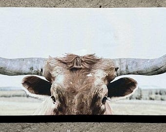 Painting with a bull, Texas, home decor