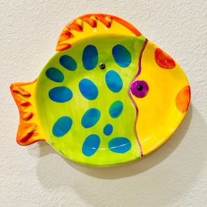 Fish Decorative plate on the wall hand painted