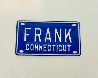 Connecticut Blue Name Plates - Kathy