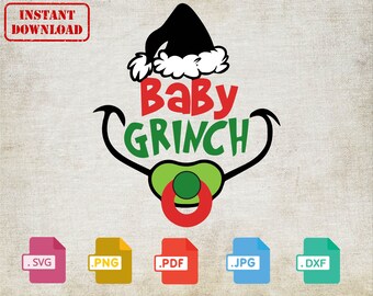 Baby Grinch Svg Etsy Ireland