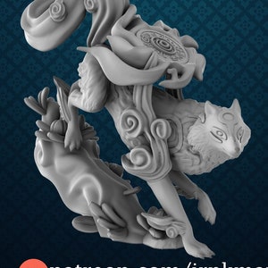 Wolf Goddess Miniature - Irnkman&#39;s Minis - 60mm