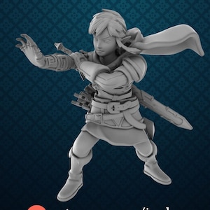 Brave Elf Miniature - Irnkman&#39;s Minis - 28mm / 32mm / 36mm / 75mm