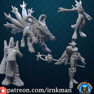 Renamon Digivolution Line Miniatures - Irnkman&#39;s Minis