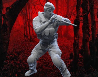 The Major (Human and Bioweapon vers.) Miniature - Irnkman's Minis - 28mm / 32mm / 36mm