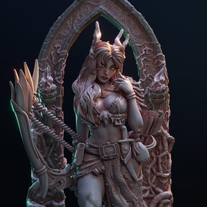 Yildiliel Solanthim Miniature (Standard & NSFW Variations) - HardWitch Games - 28mm / 32mm / 36mm / 75mm / 100mm