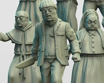 Deep One Hybrids Miniature - Adaevy Creations - 28mm / 32mm / 36mm