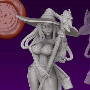Sorceress Miniature (Standard & NSFW Variations) - Ethan Savage Studios - 28mm / 32mm / 36mm