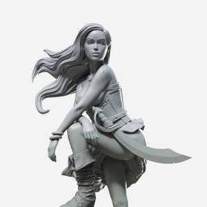 Marina (Pose A, Standard & NSFW) - Female Miniatures - 28mm / 32mm / 36mm / 75mm