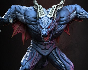 Dracula (demon Form) - Dragun Studios - 75mm / 100mm - Etsy