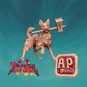 Fluffles, A Very Good Protector - Awkward Penguin’s Minis - 28mm / 32mm / 36mm