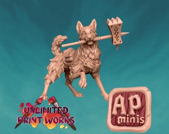 Fluffles, A Very Good Protector - Awkward Penguin’s Minis - 28mm / 32mm / 36mm