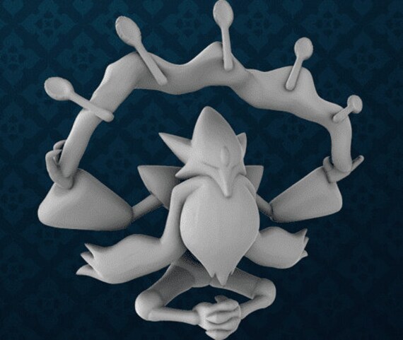 Pokemon Alakazam Mega Evolution 3D model 3D printable