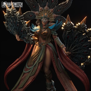 Farida Saahor Miniature (Standard and NSFW) -  28mm / 32mm / 36mm / 75mm - HardWitch Games - Resin Printed Figure for D&D and TTRPGs