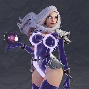 Celestial Oracle Miniature - 28mm / 32mm / 36mm / 75mm - Standard & NSFW Variations - QB Works