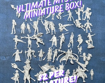 Ultimate Mystery Miniature Box! 10 High Quality Random Miniature Prints in 28mm, 32mm, or 36mm Scale!